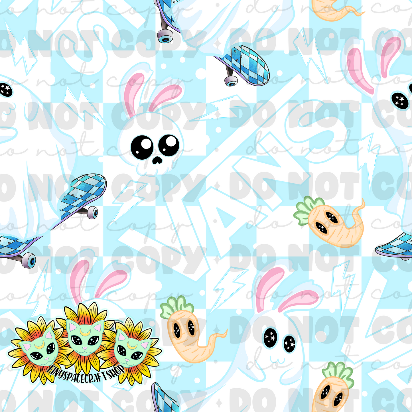 V ghost bunny