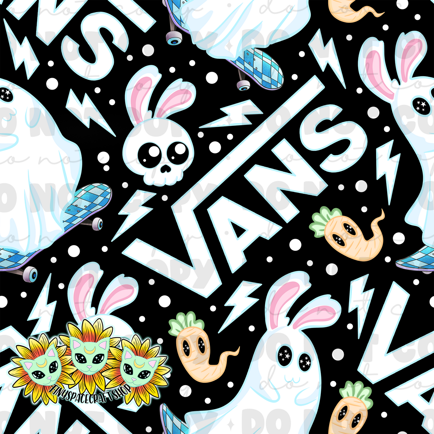 V ghost bunny