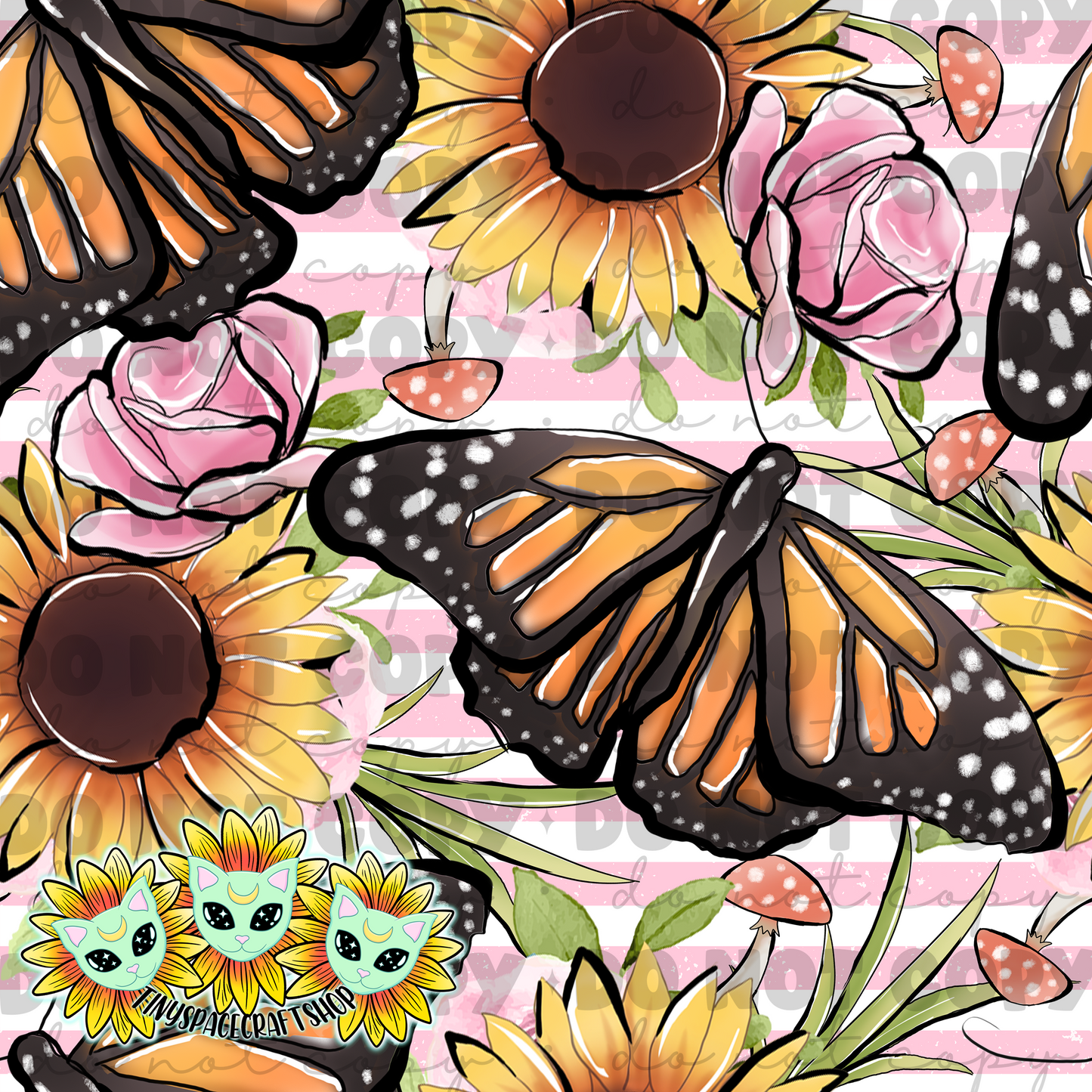 Floral butterfly