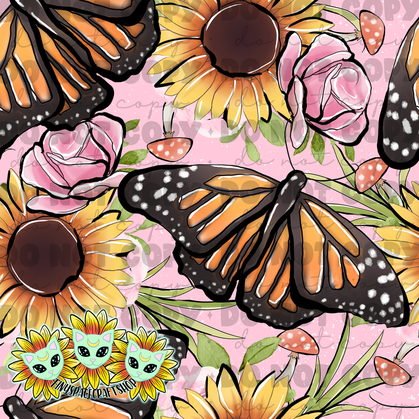 Floral butterfly