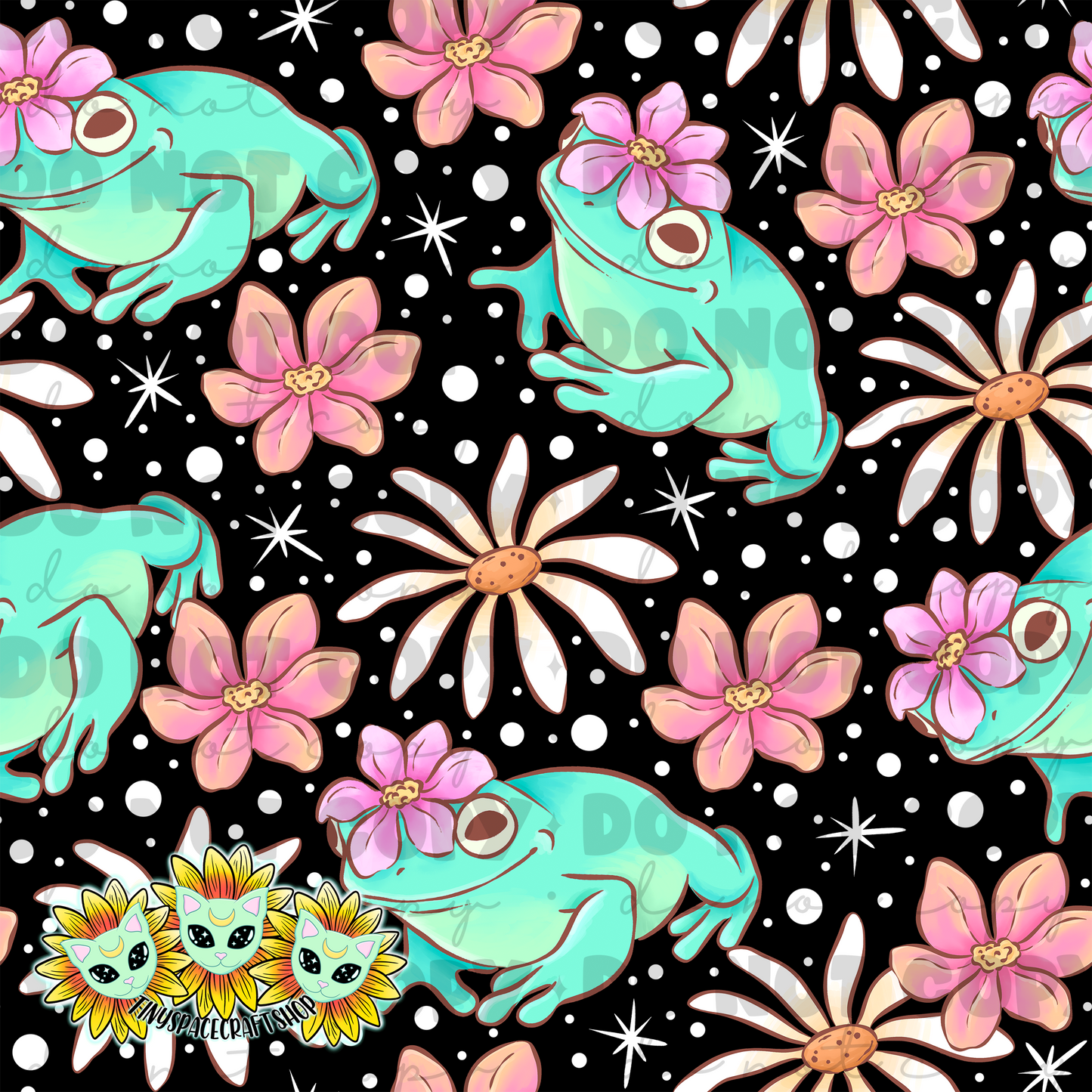 Floral frog