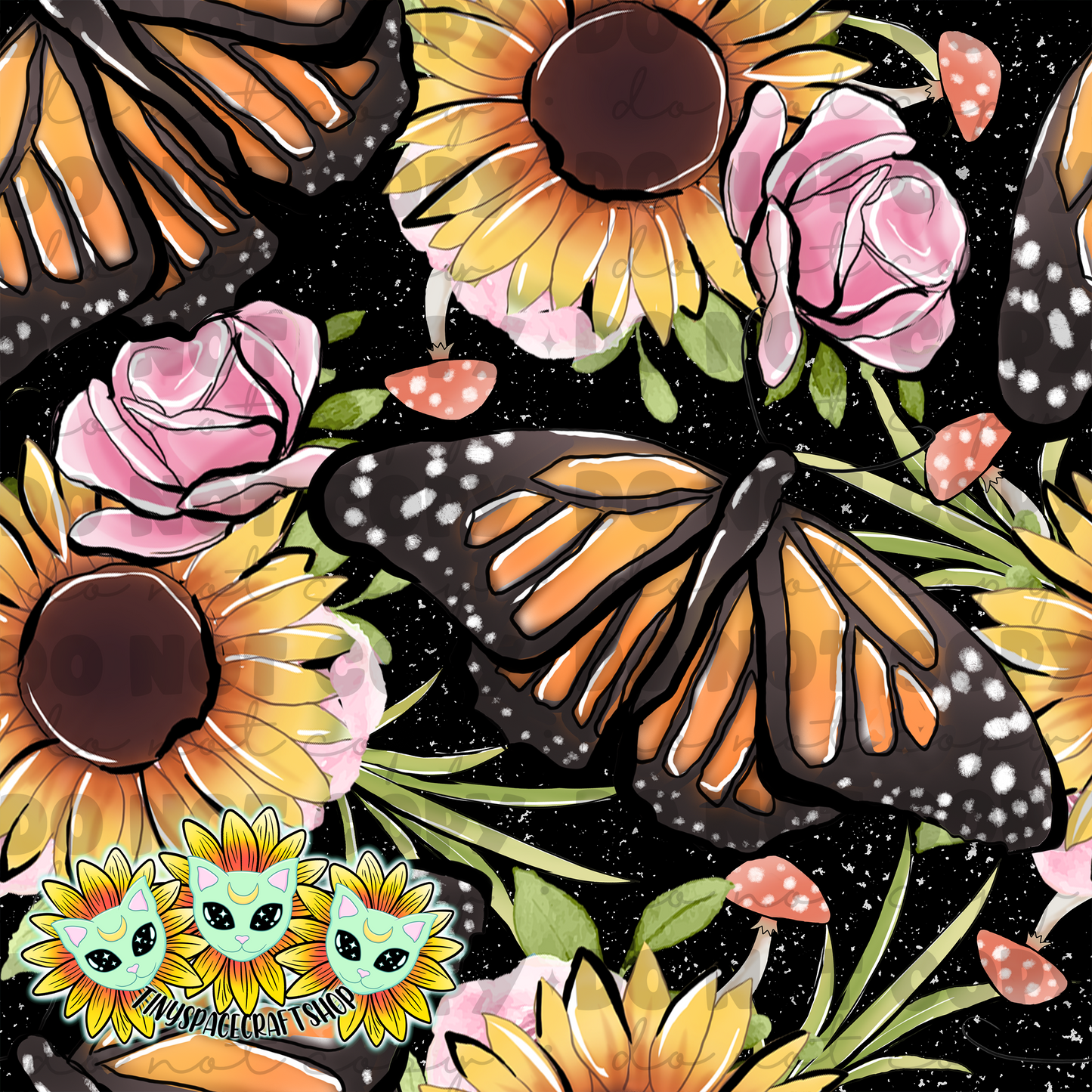 Floral butterfly