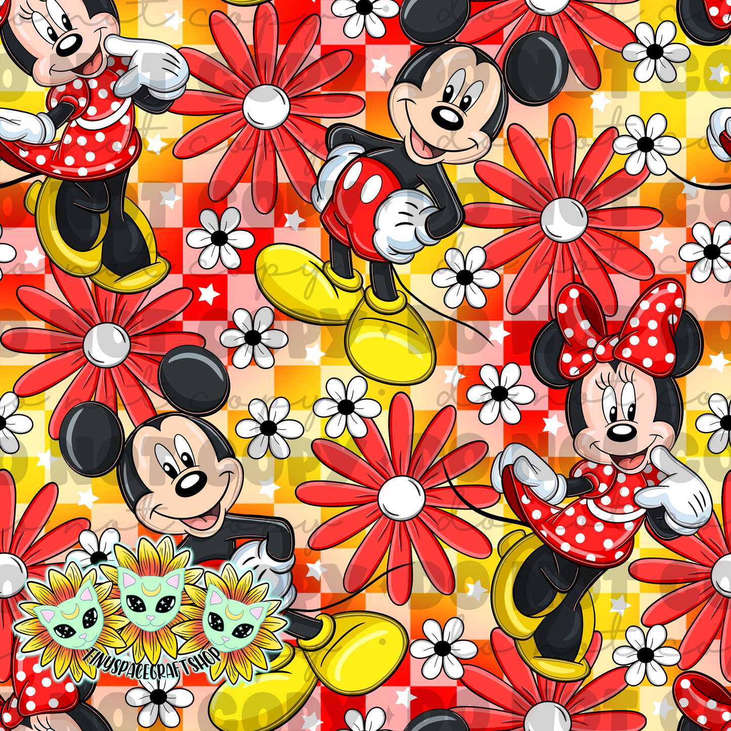 Floral mouse