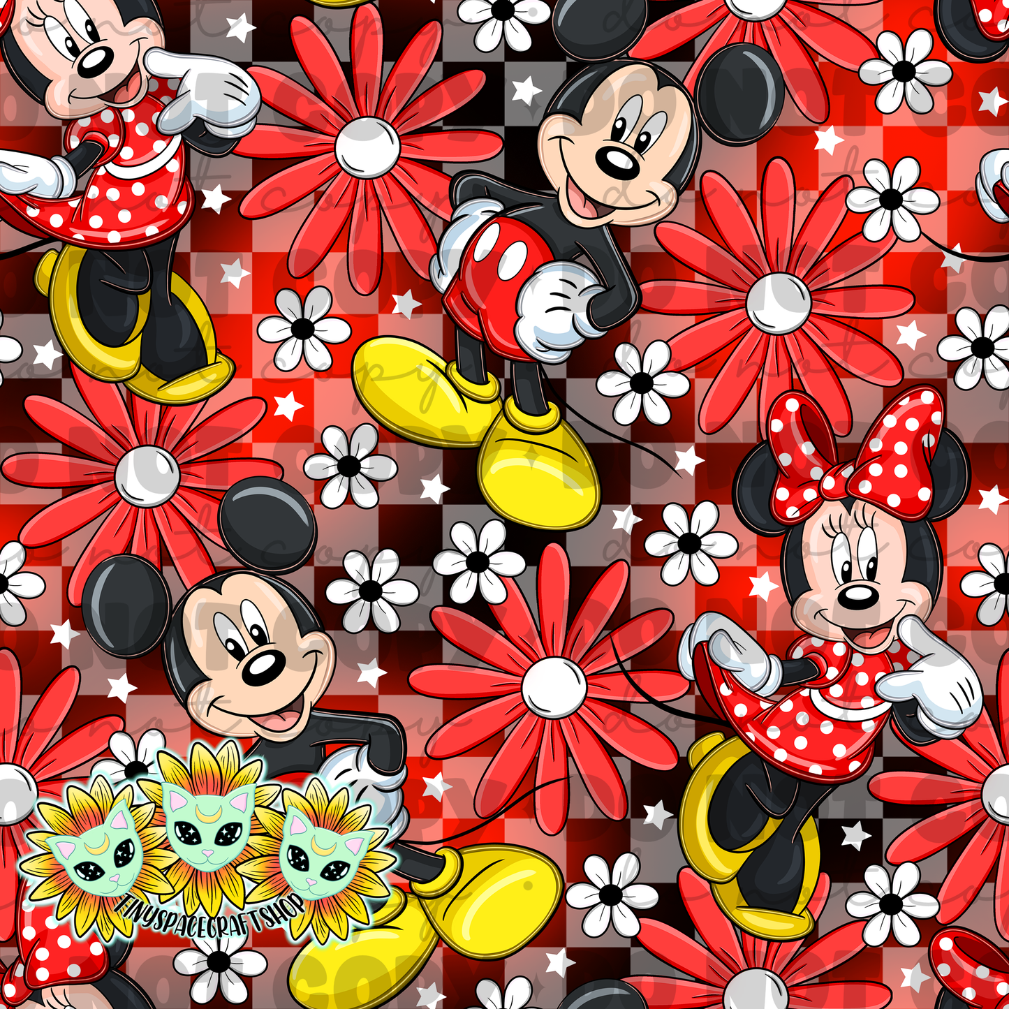Floral mouse
