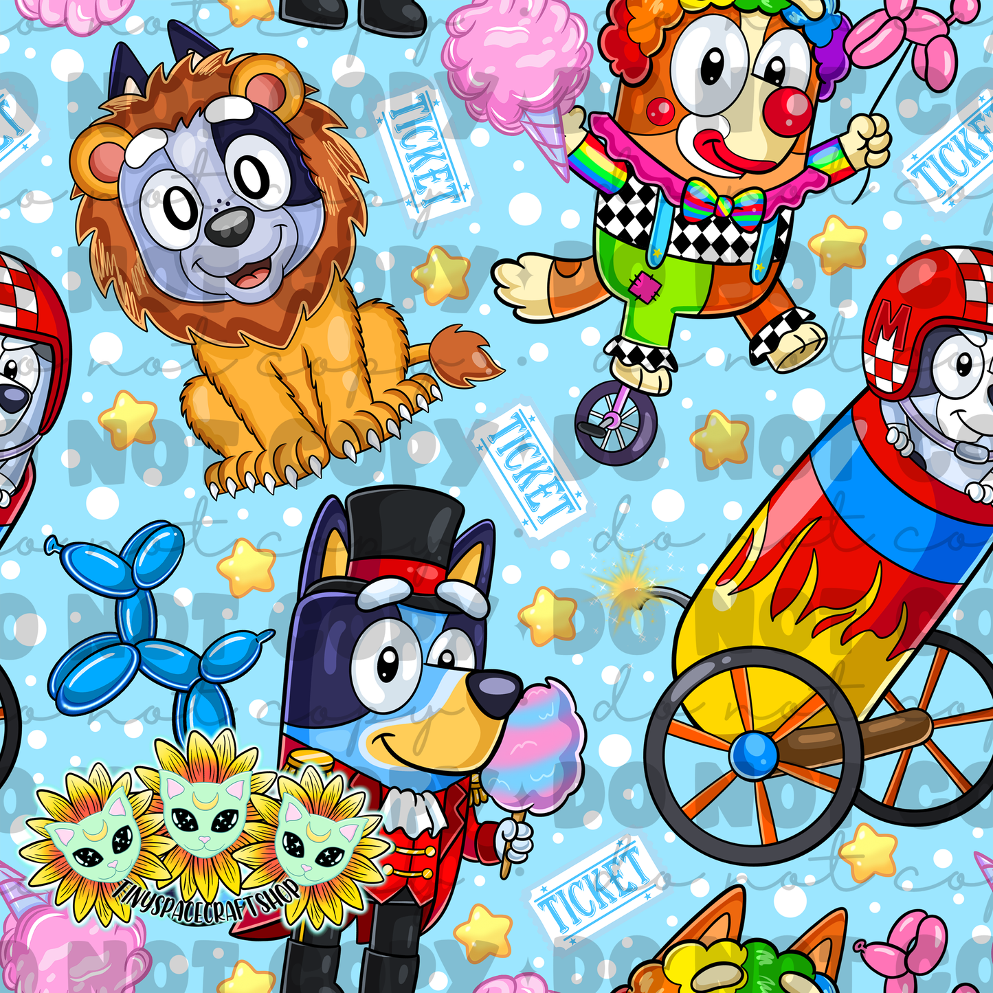 Blue circus