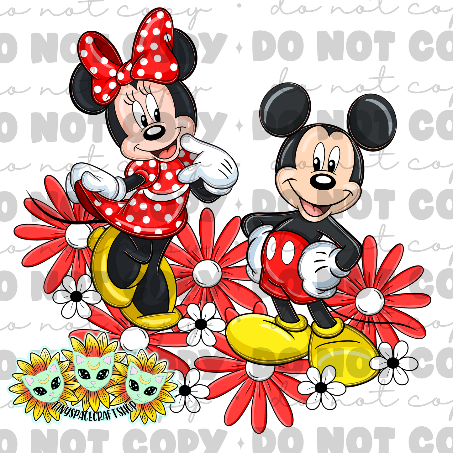 Floral mouse