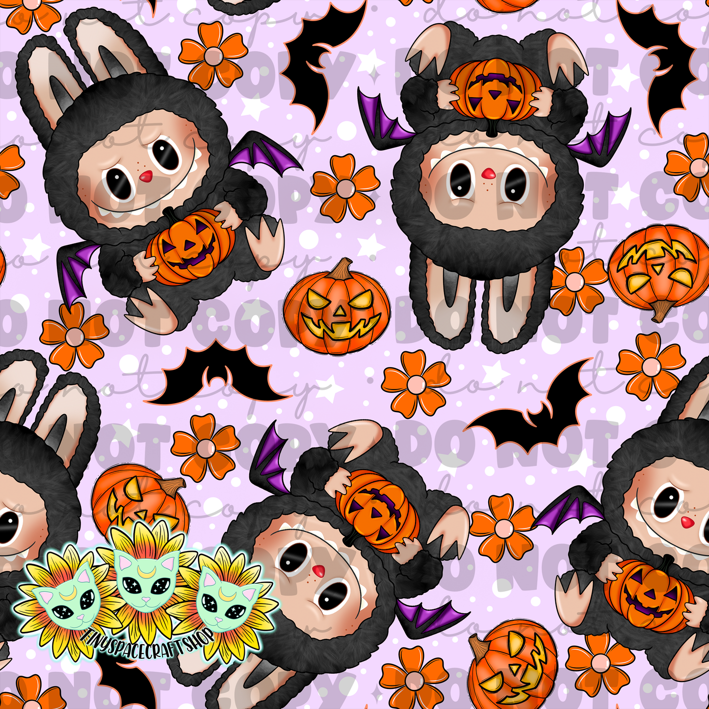 Halloween flower monster