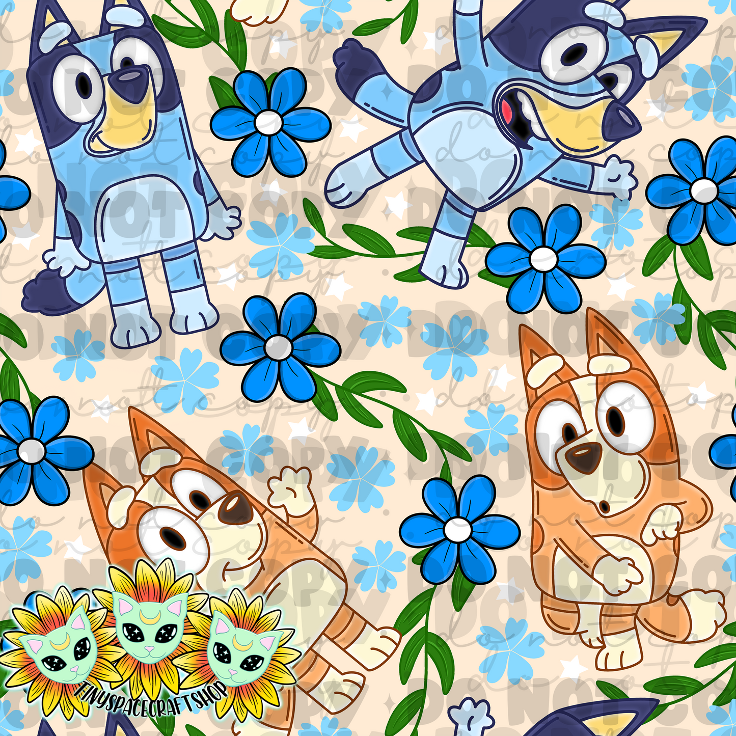 Floral blue