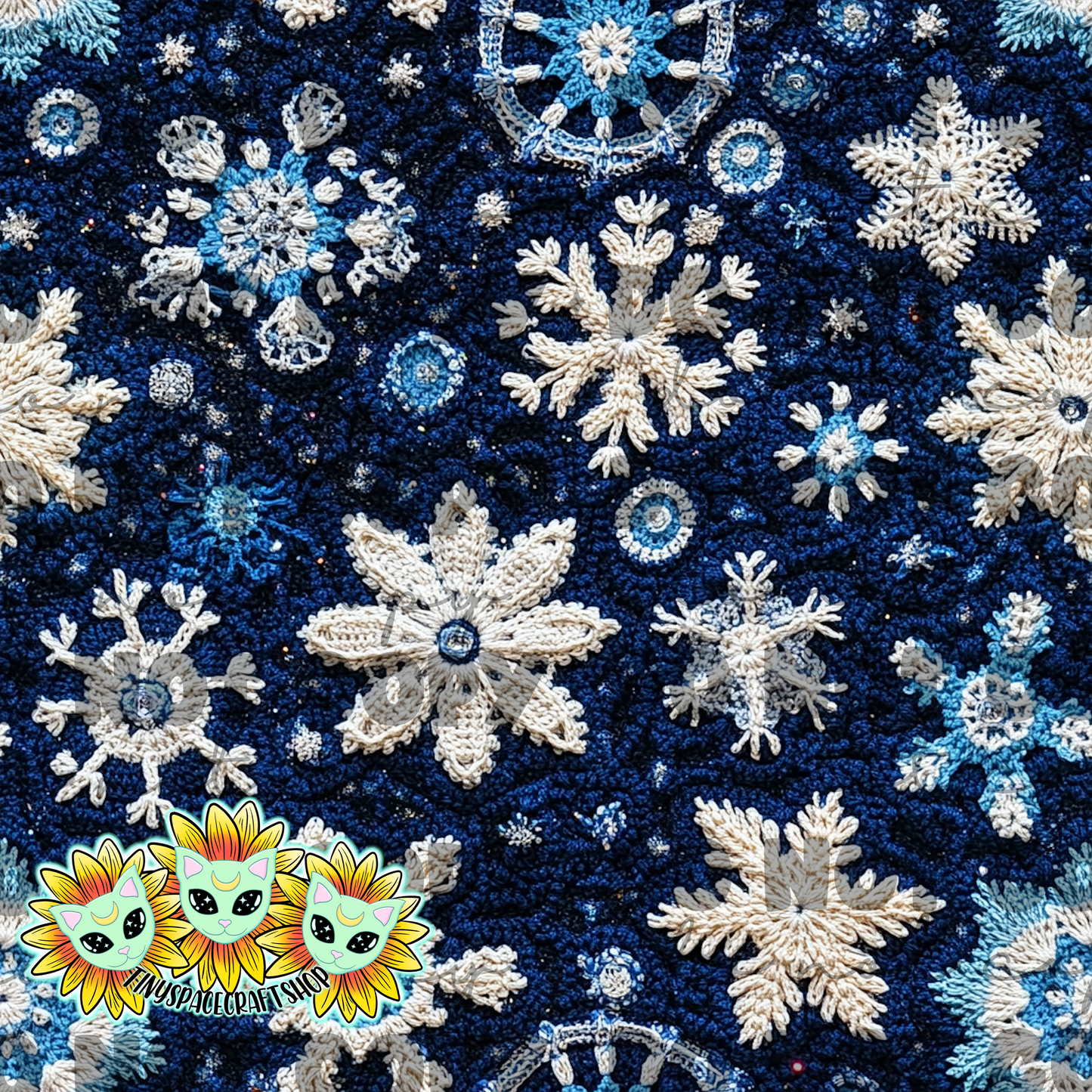 Knit snowflake