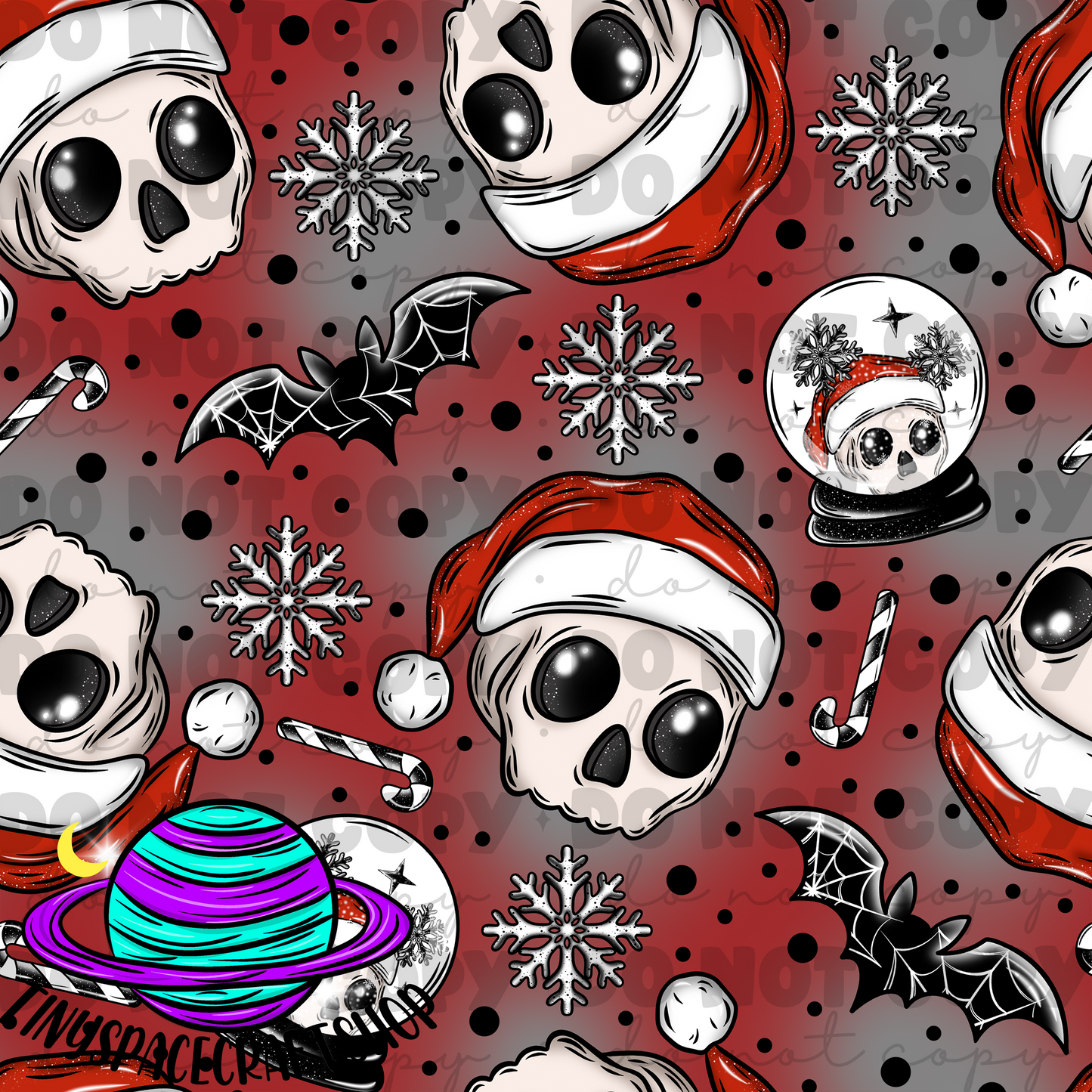 Christmas skull
