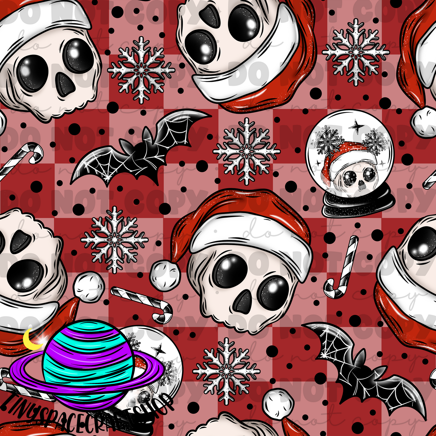 Christmas skull