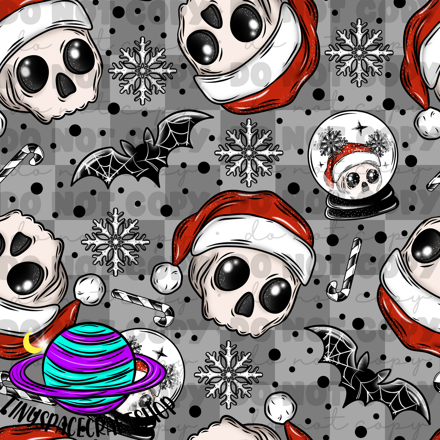 Christmas skull