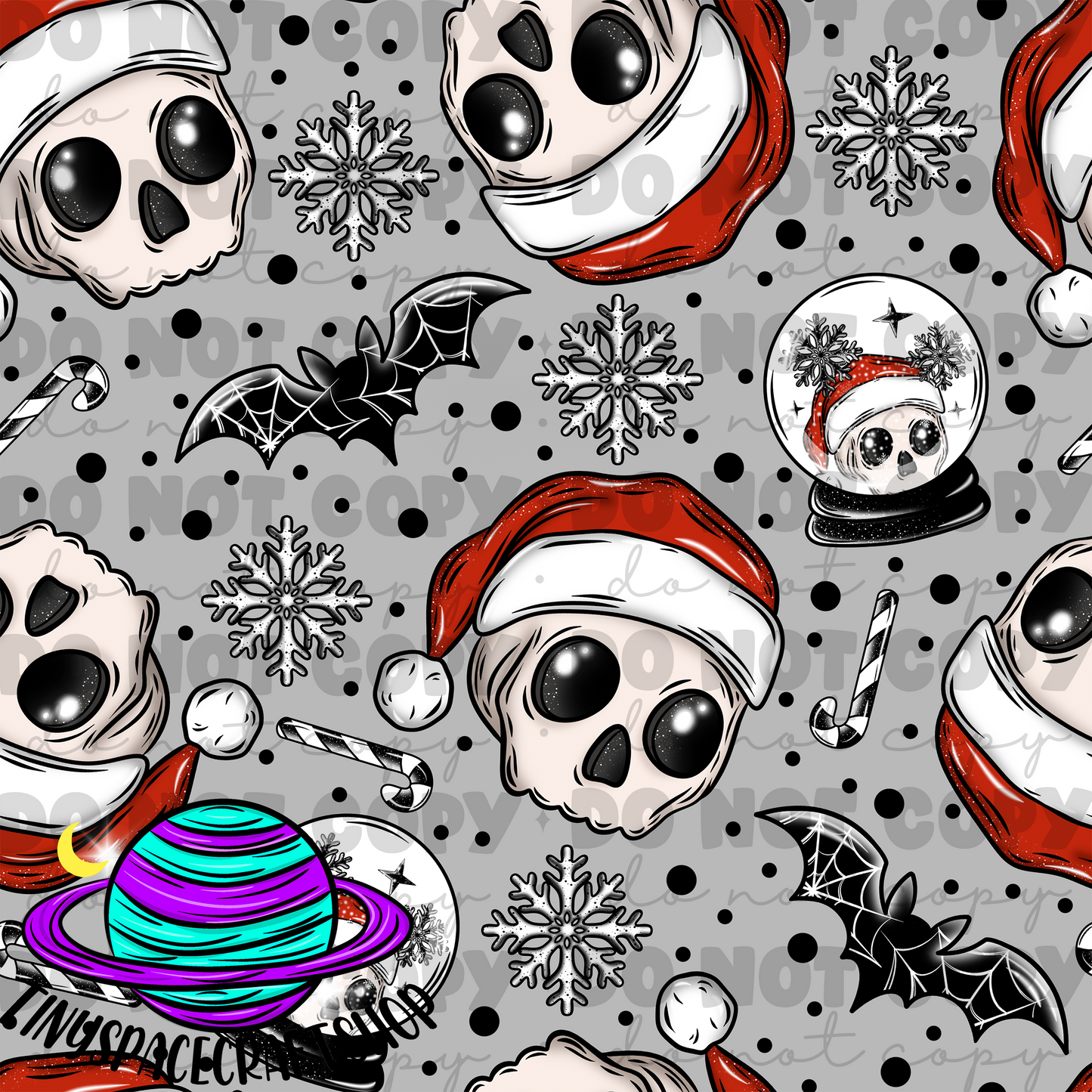 Christmas skull