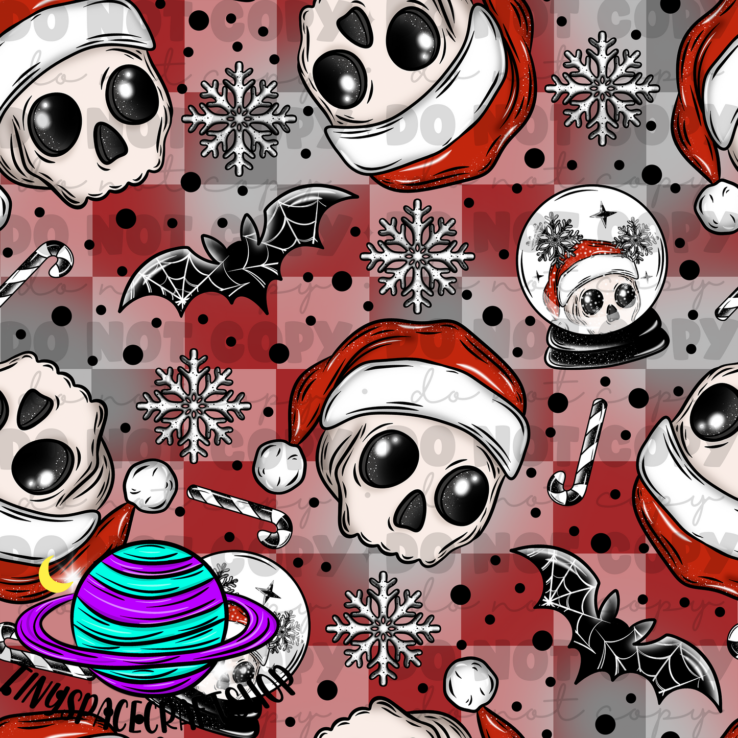 Christmas skull