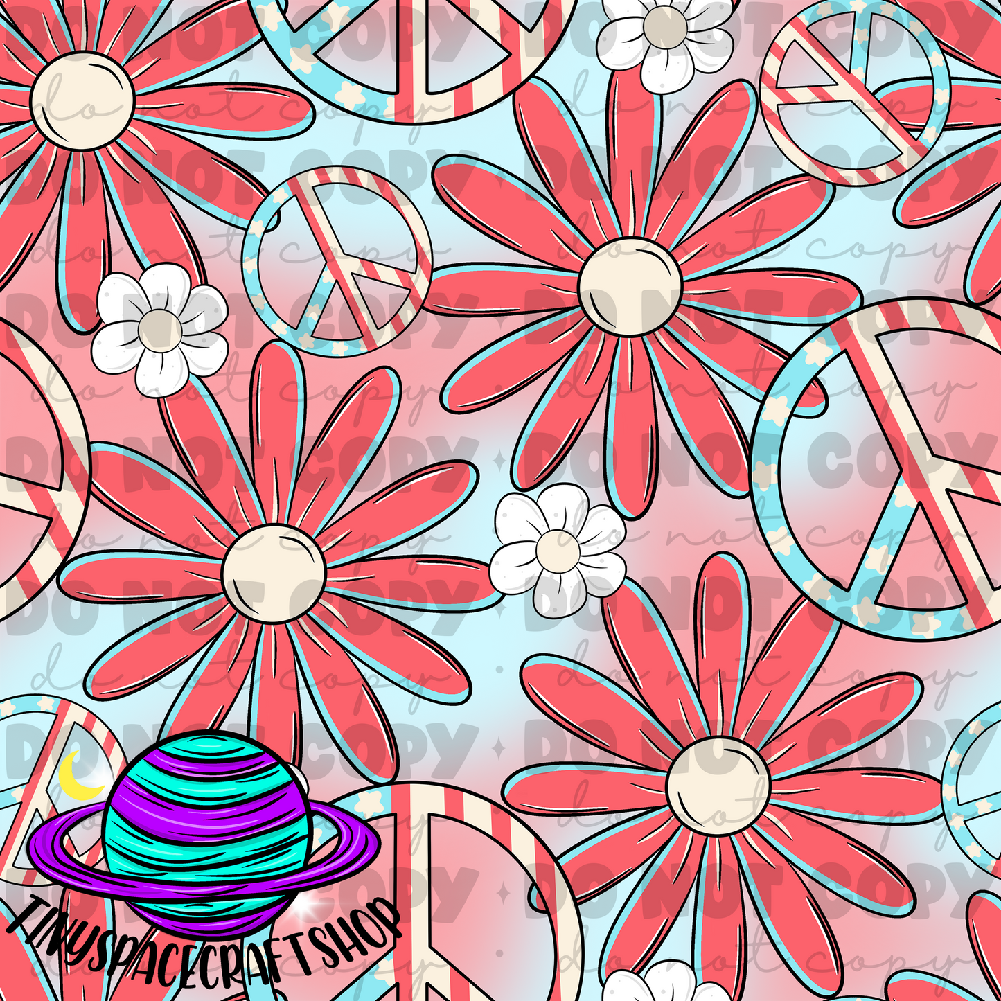Fourth of July floral peace