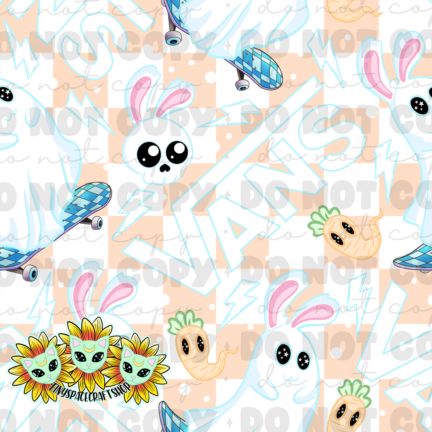 V ghost bunny
