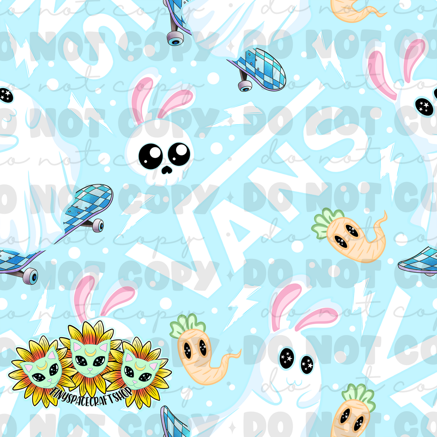 V ghost bunny