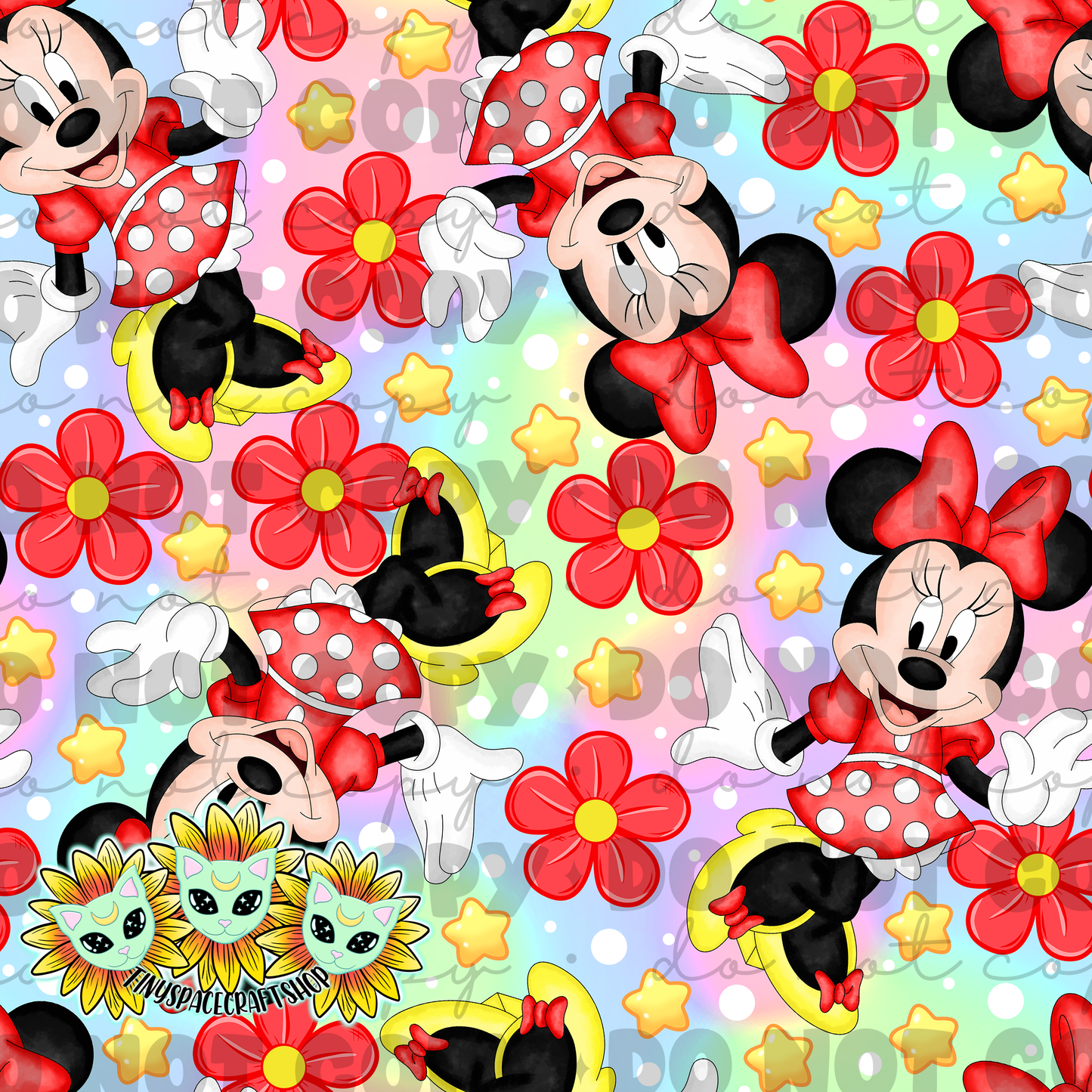 Floral girl mouse