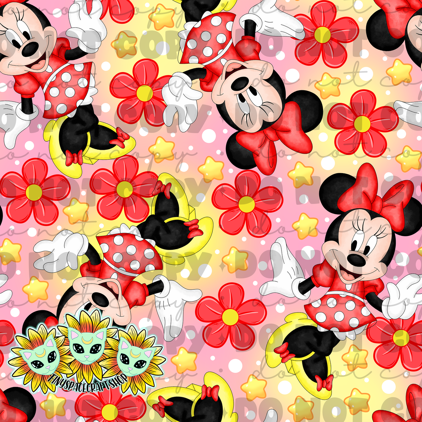 Floral girl mouse