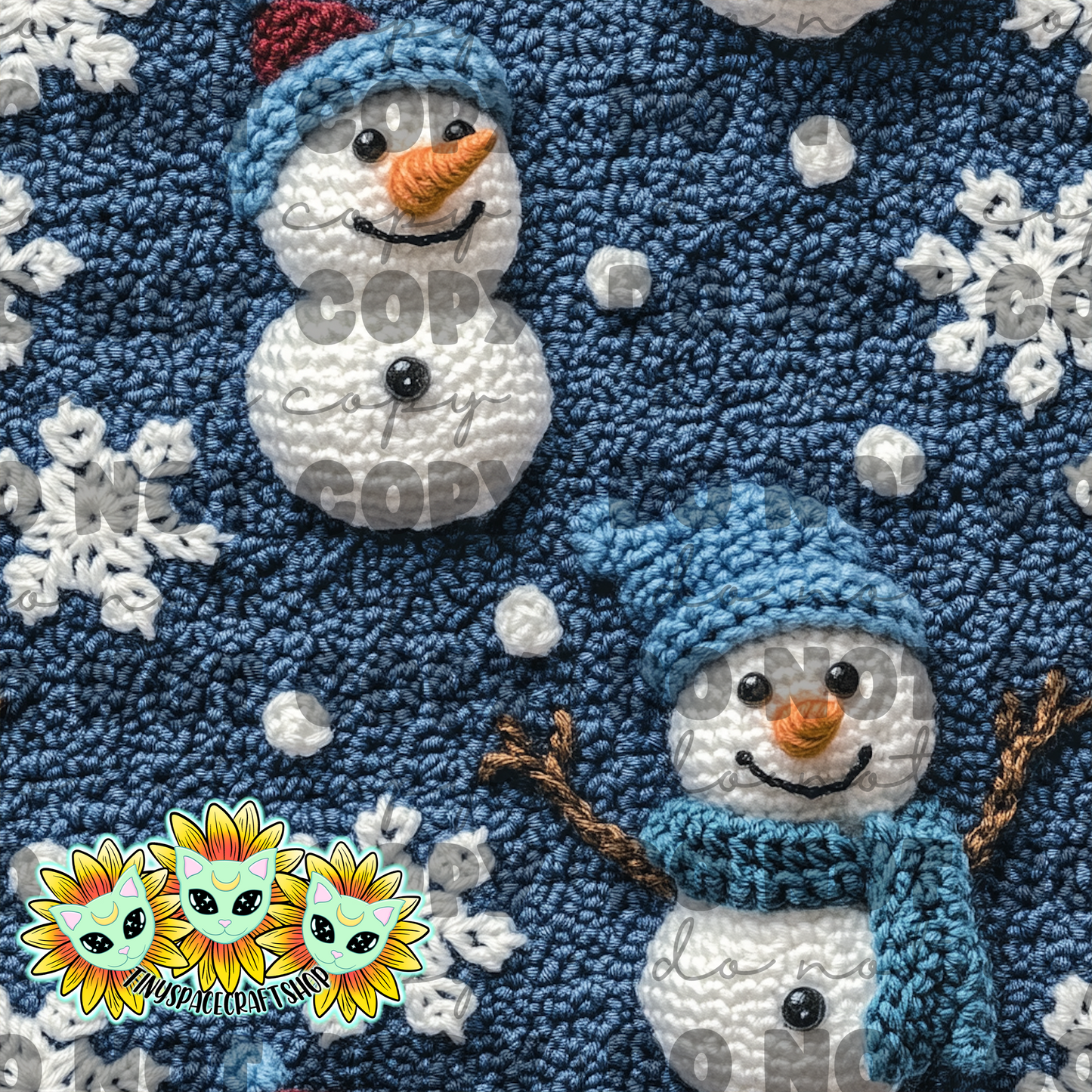 Knit snowman
