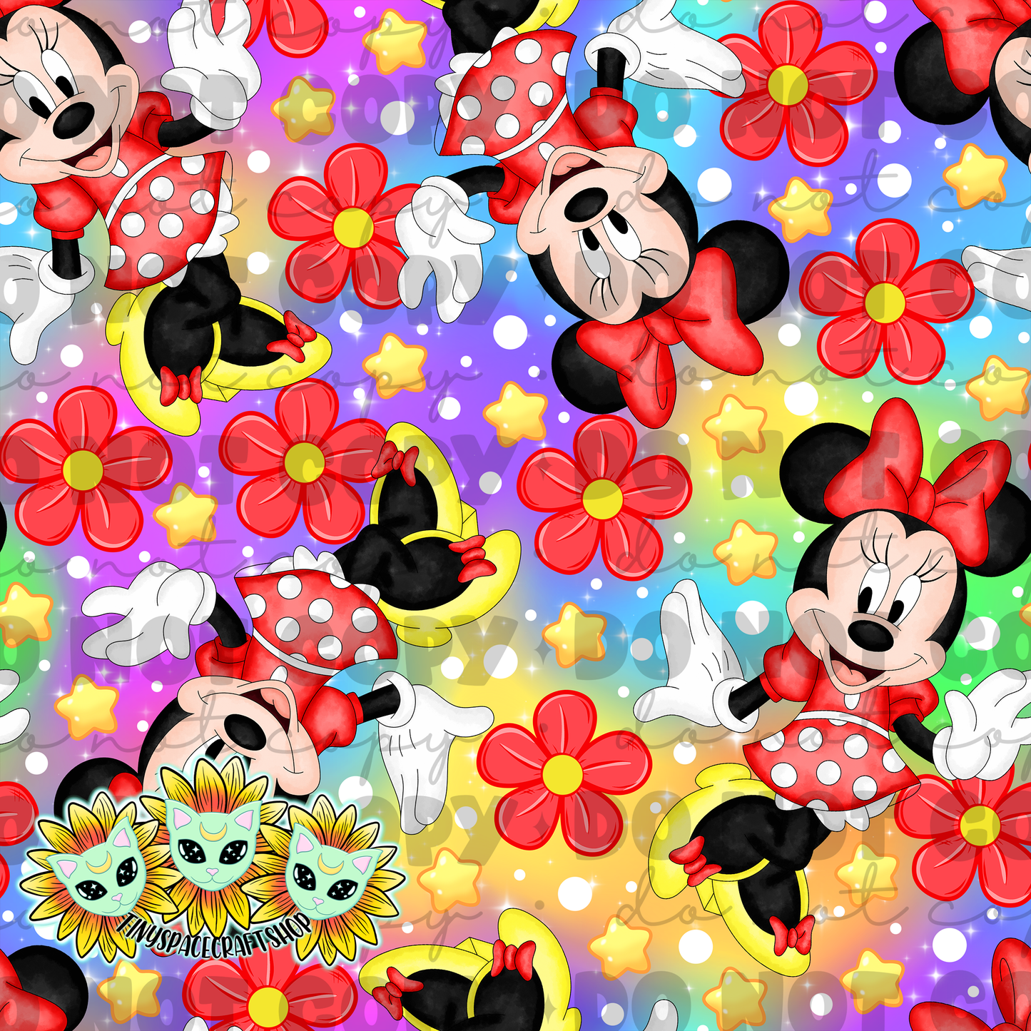 Floral girl mouse