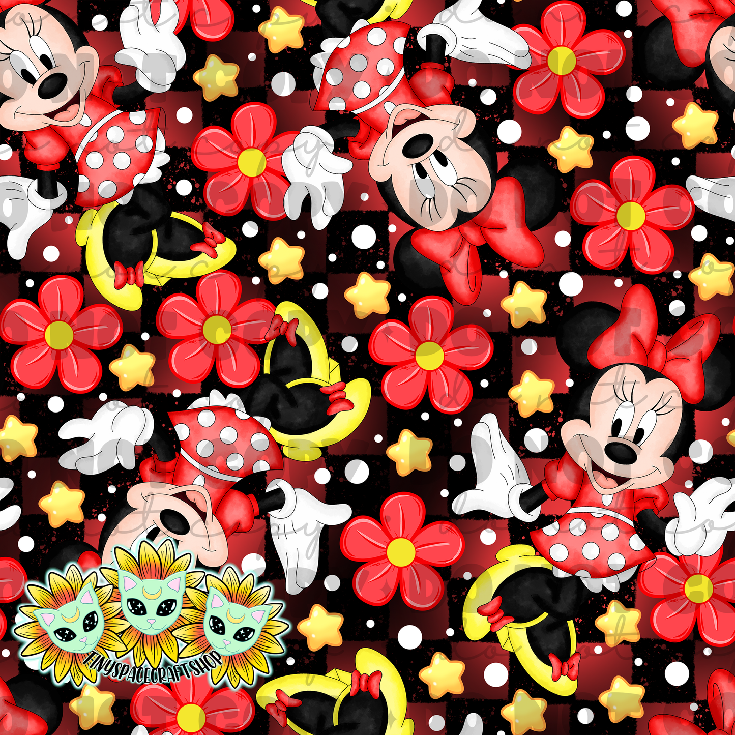 Floral girl mouse