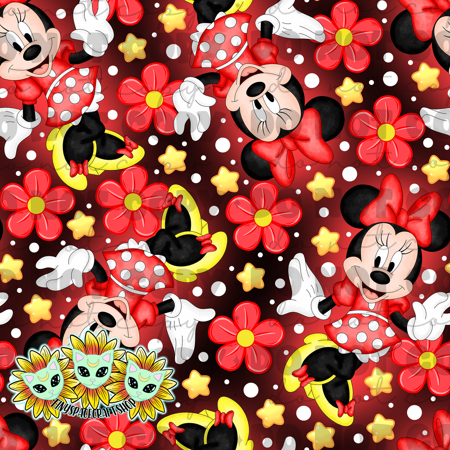 Floral girl mouse