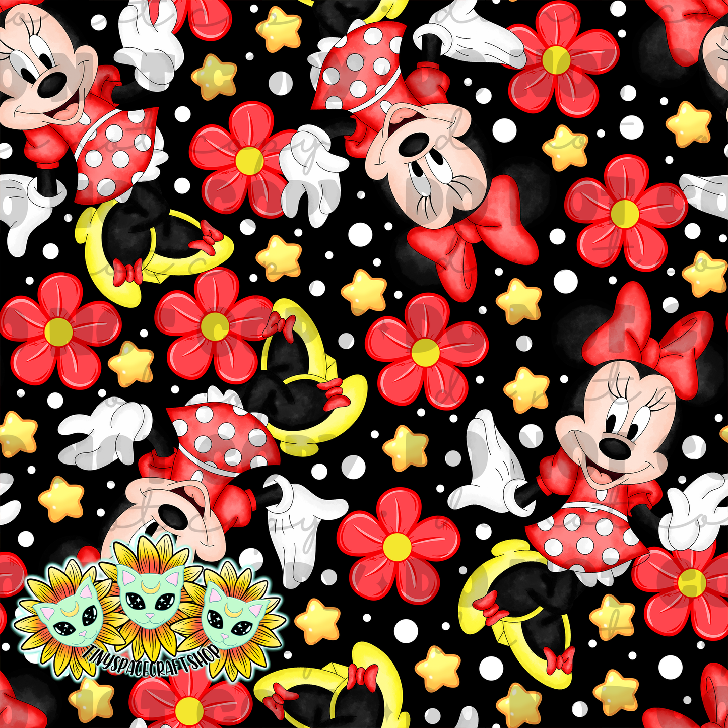 Floral girl mouse