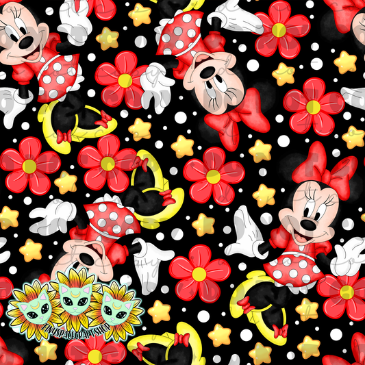 Floral girl mouse