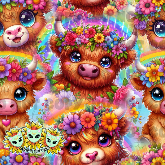 Rainbow cow