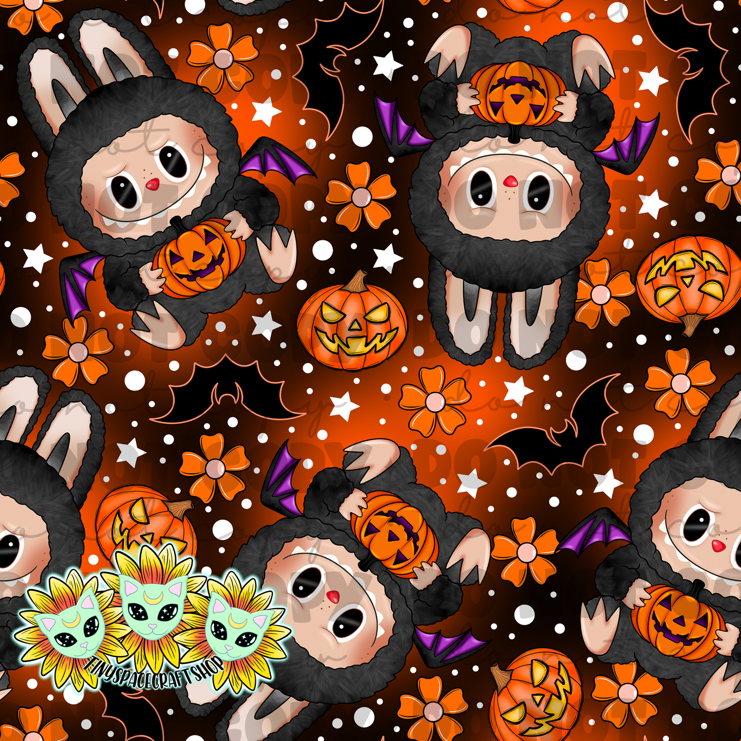 Halloween flower monster