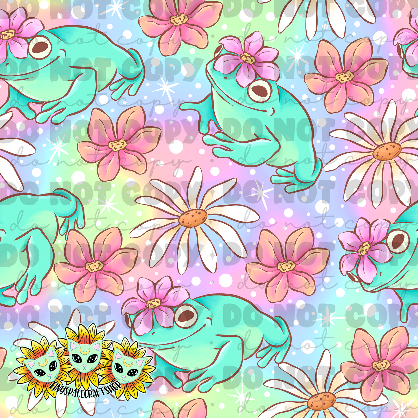 Floral frog