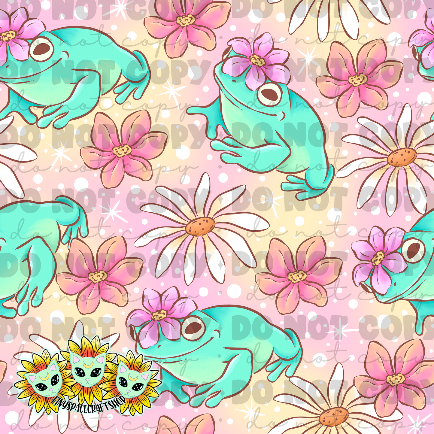 Floral frog