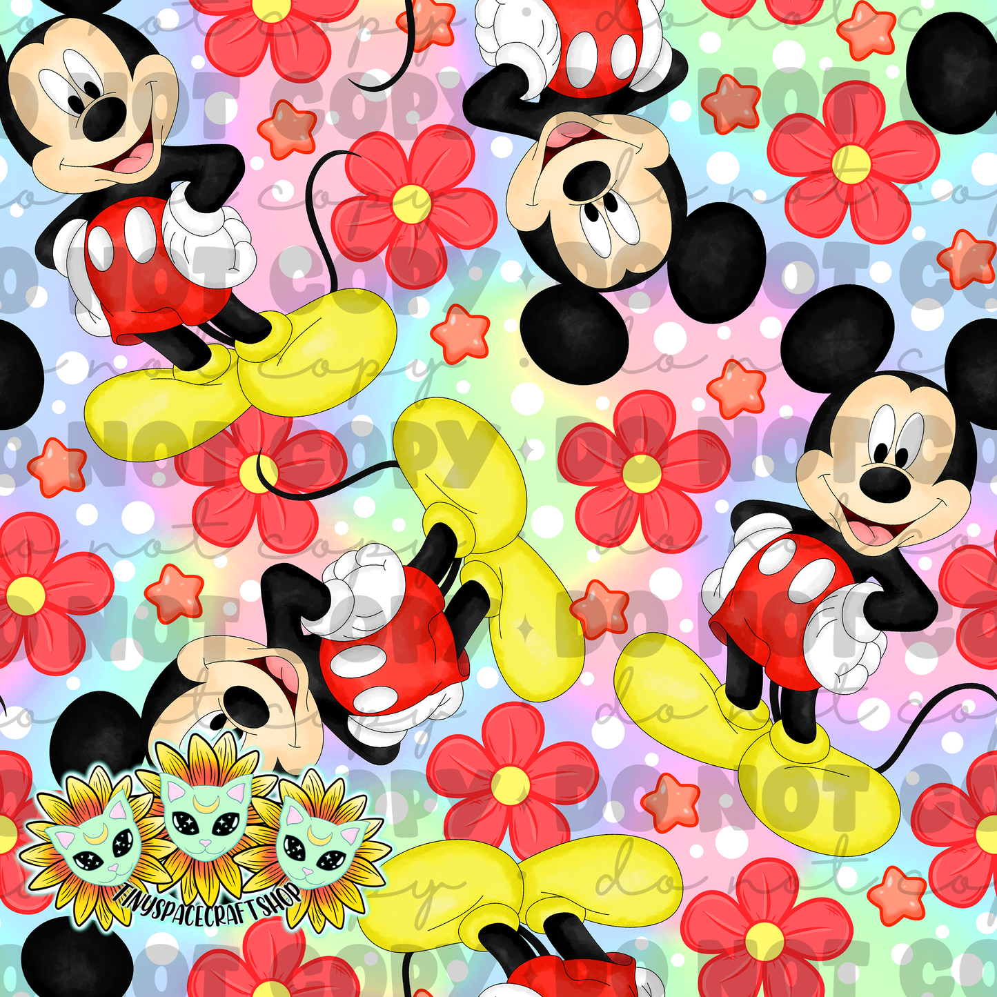 Floral mouse