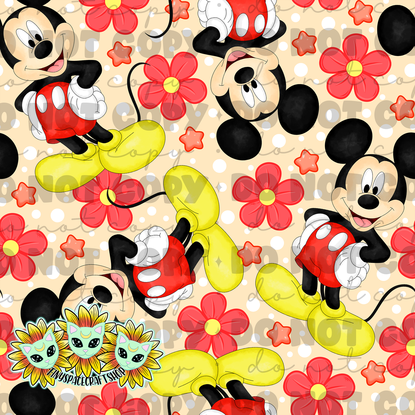 Floral mouse
