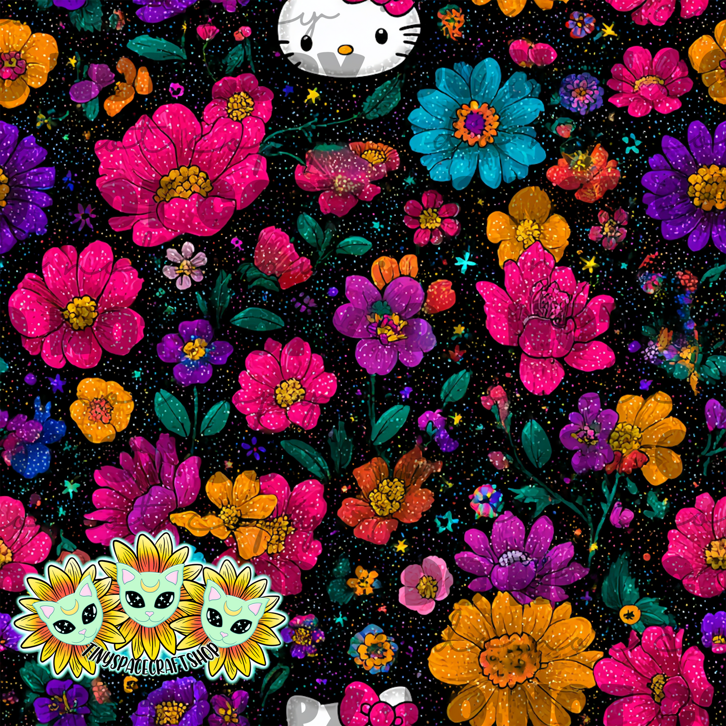 Floral kitty