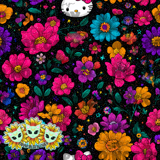 Floral kitty