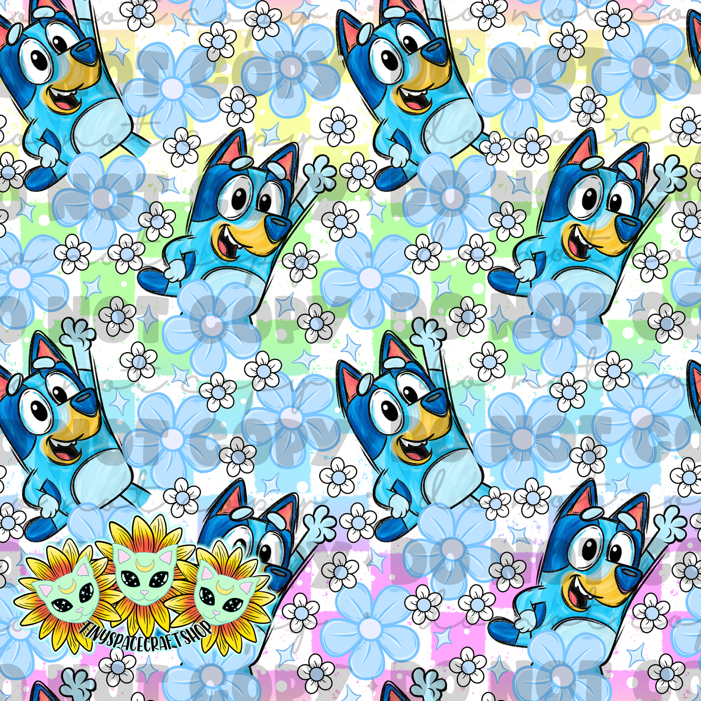Floral blue
