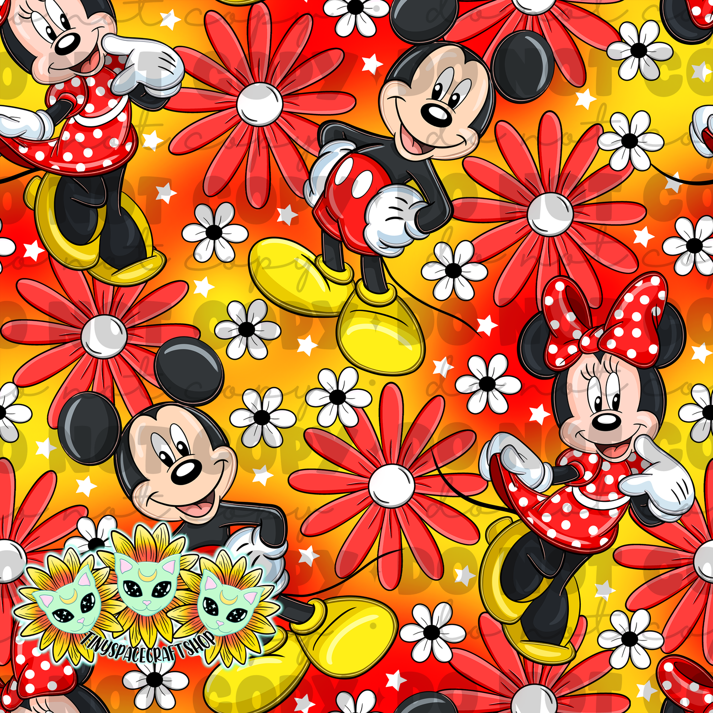 Floral mouse