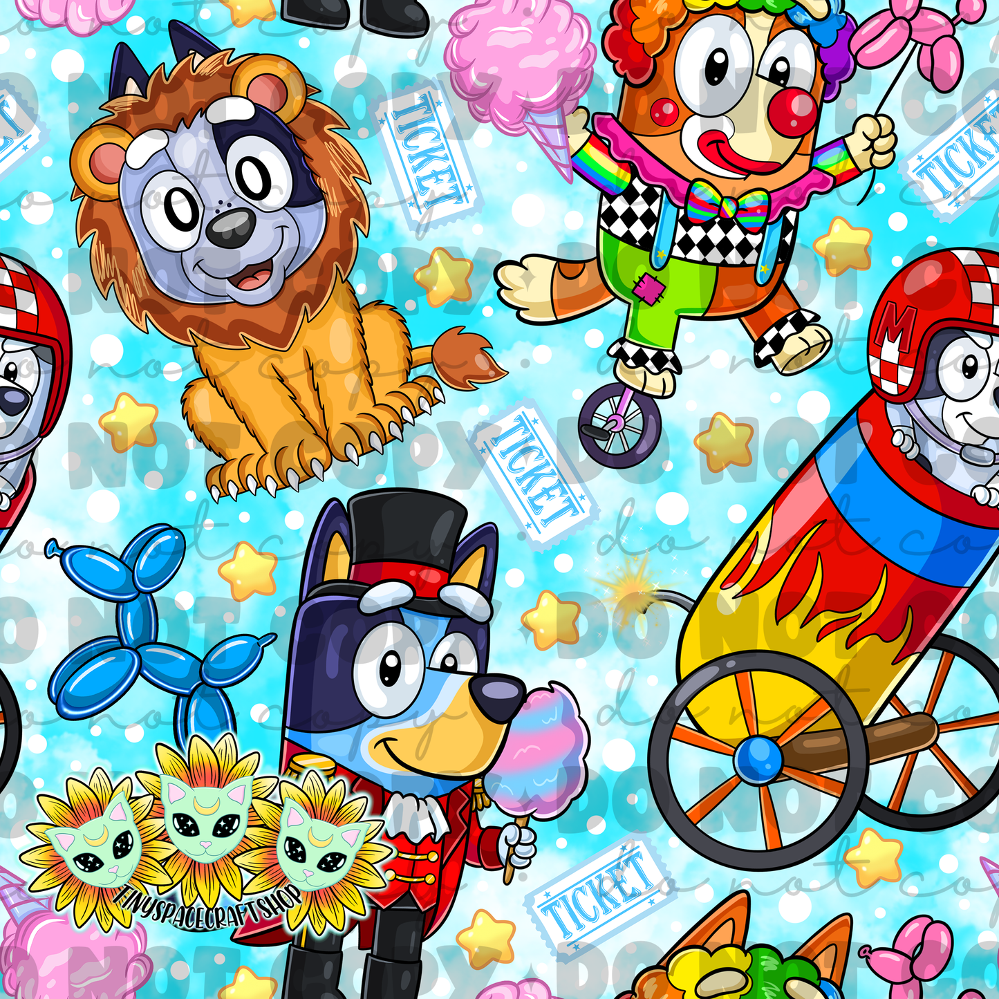 Blue circus