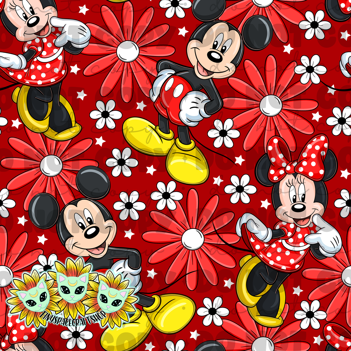 Floral mouse