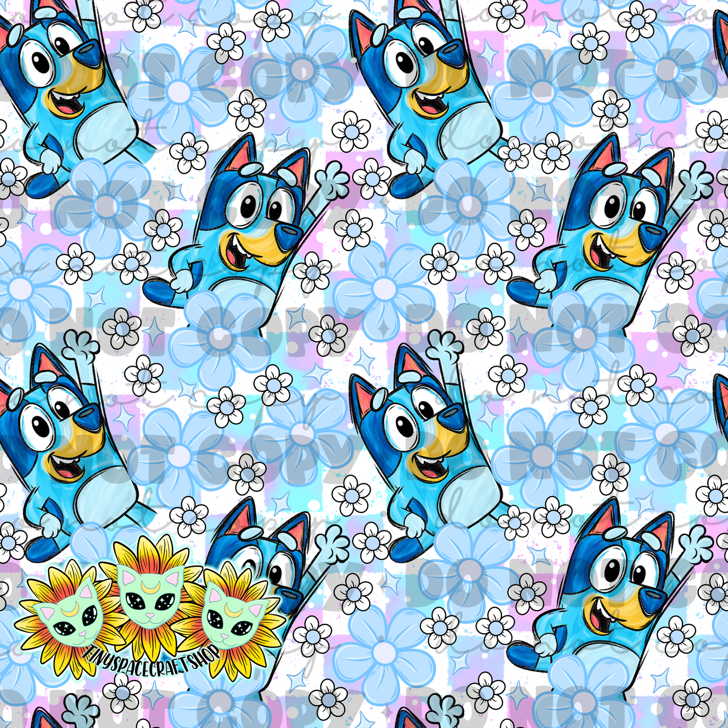 Floral blue
