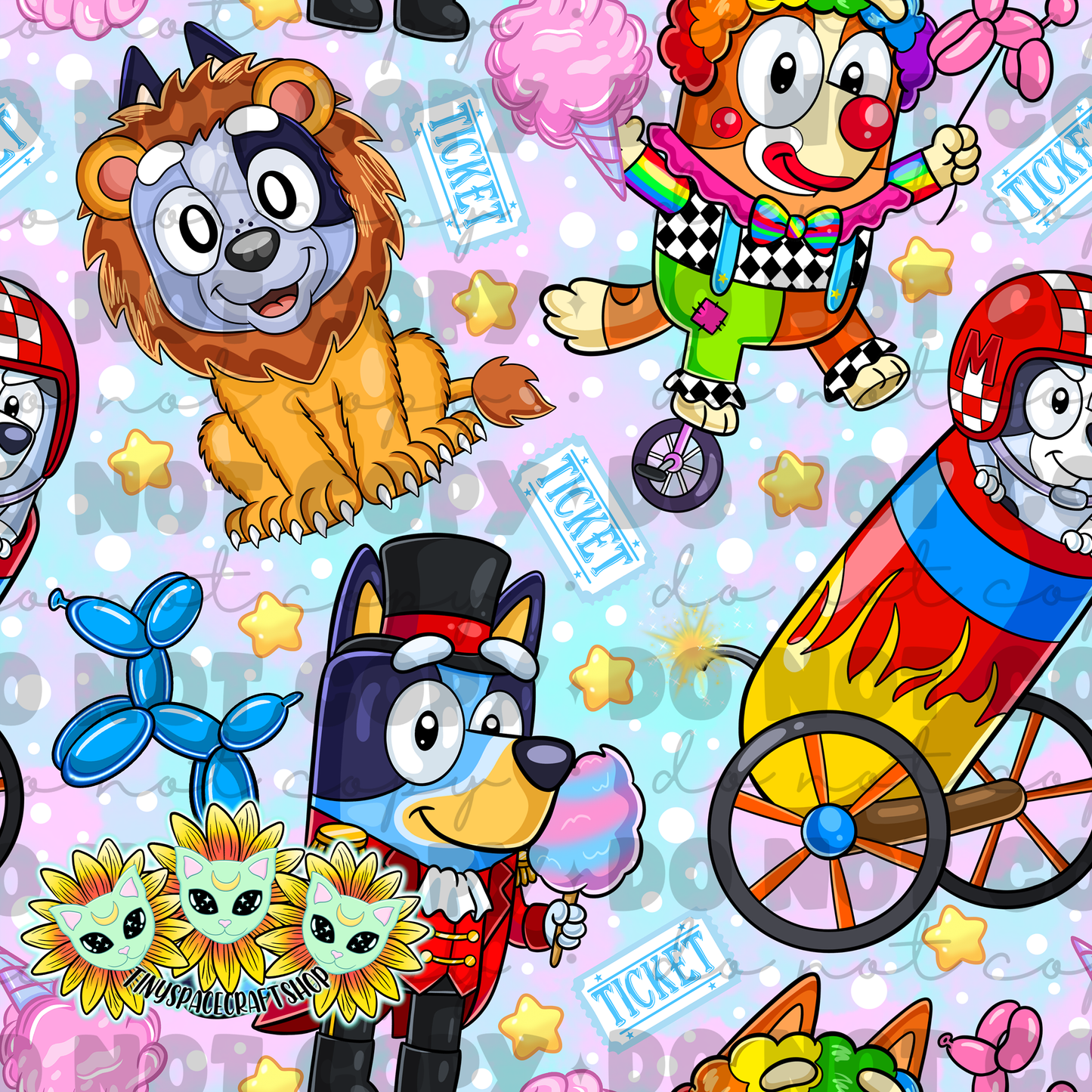 Blue circus