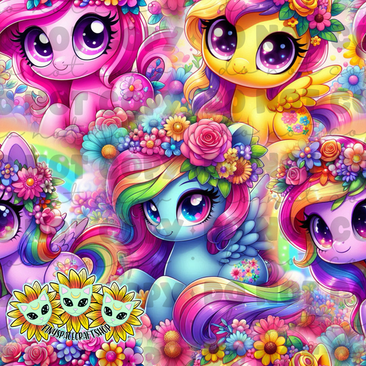 Floral pony