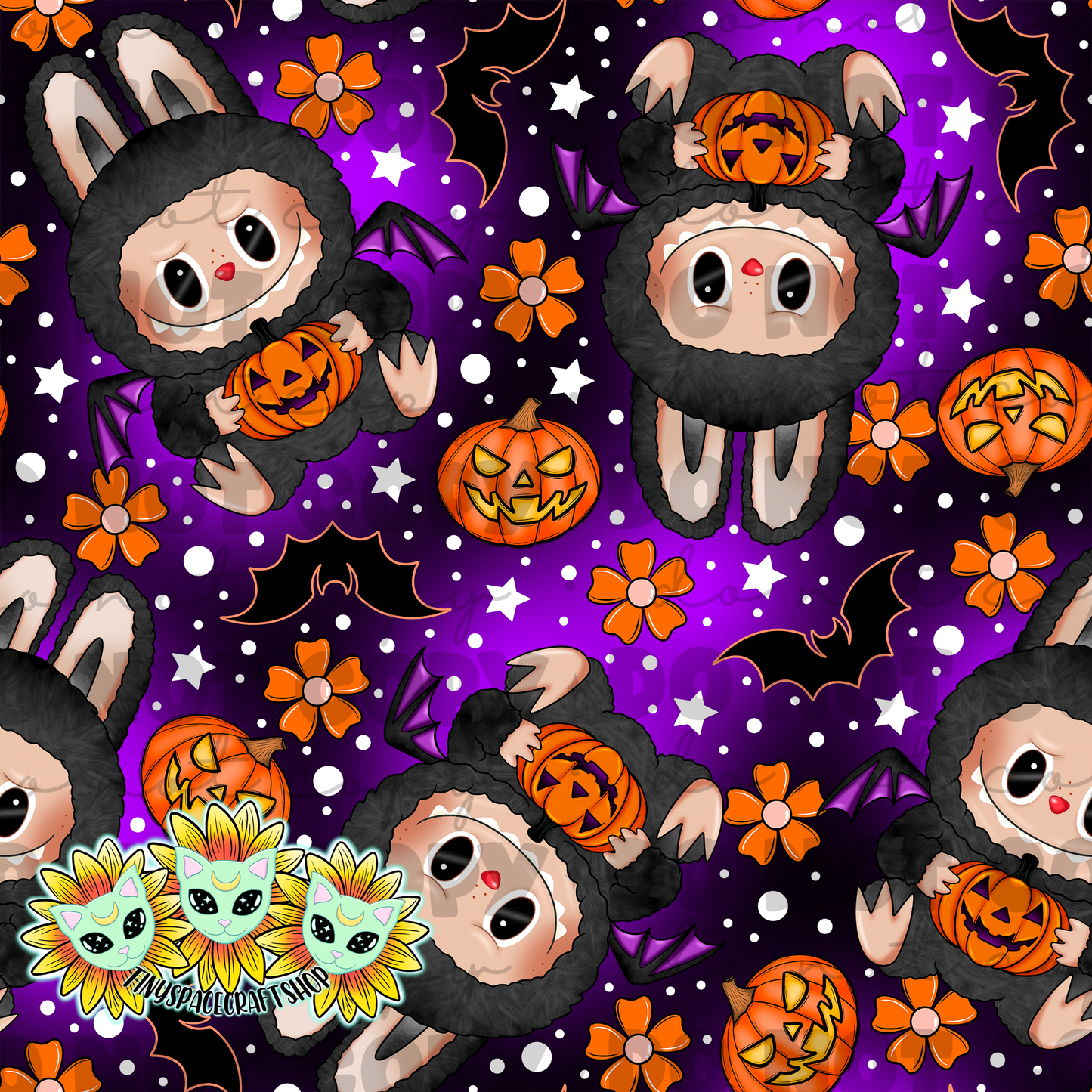 Halloween flower monster