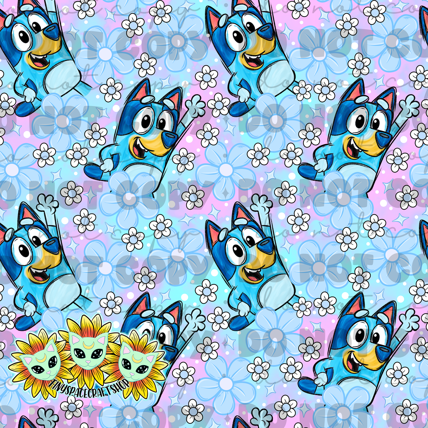Floral blue