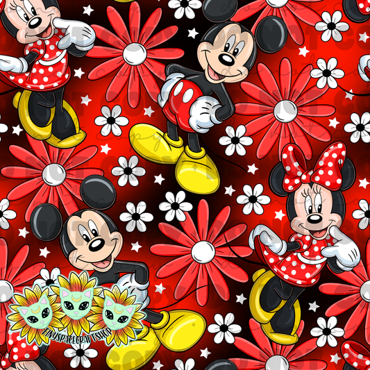 Floral mouse