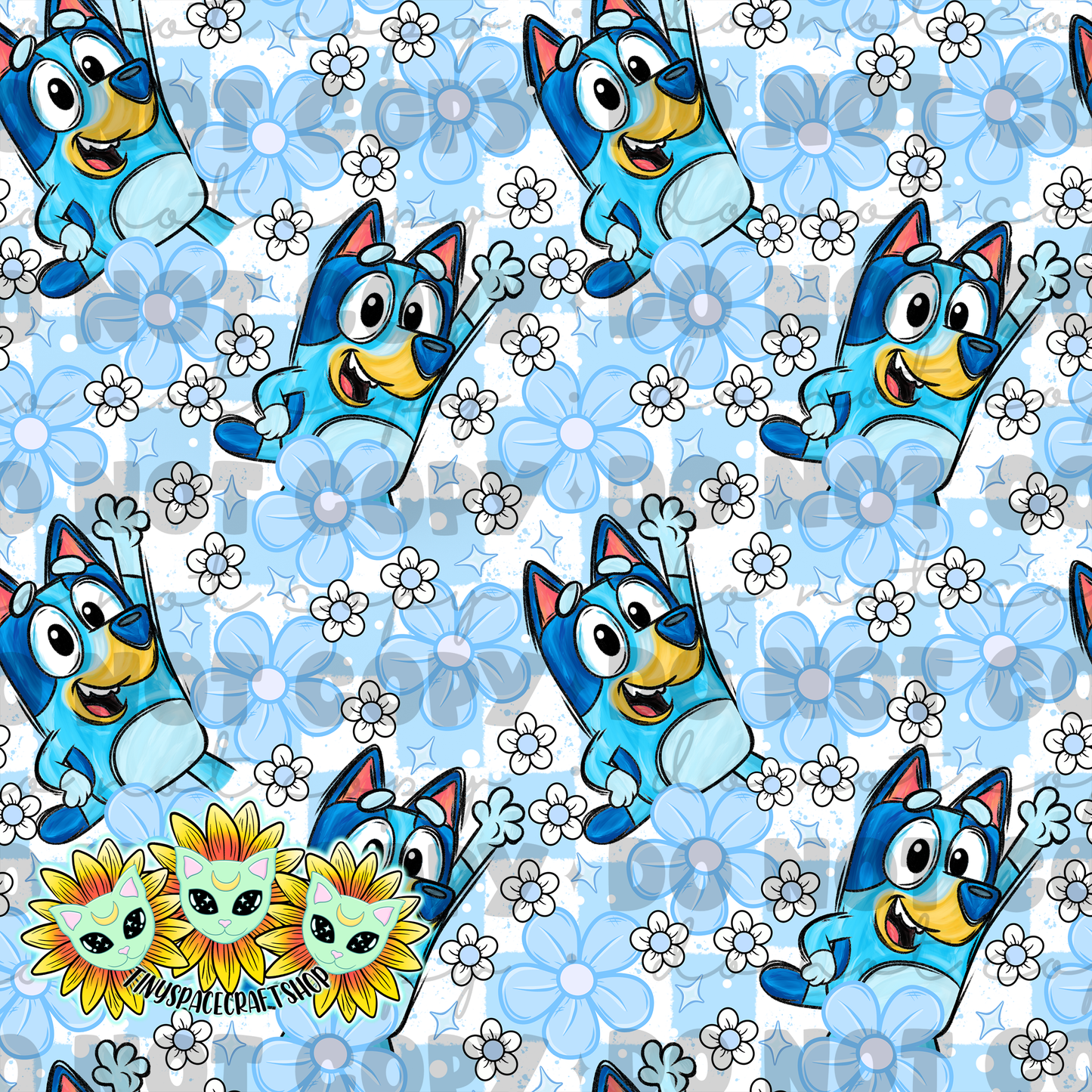Floral blue