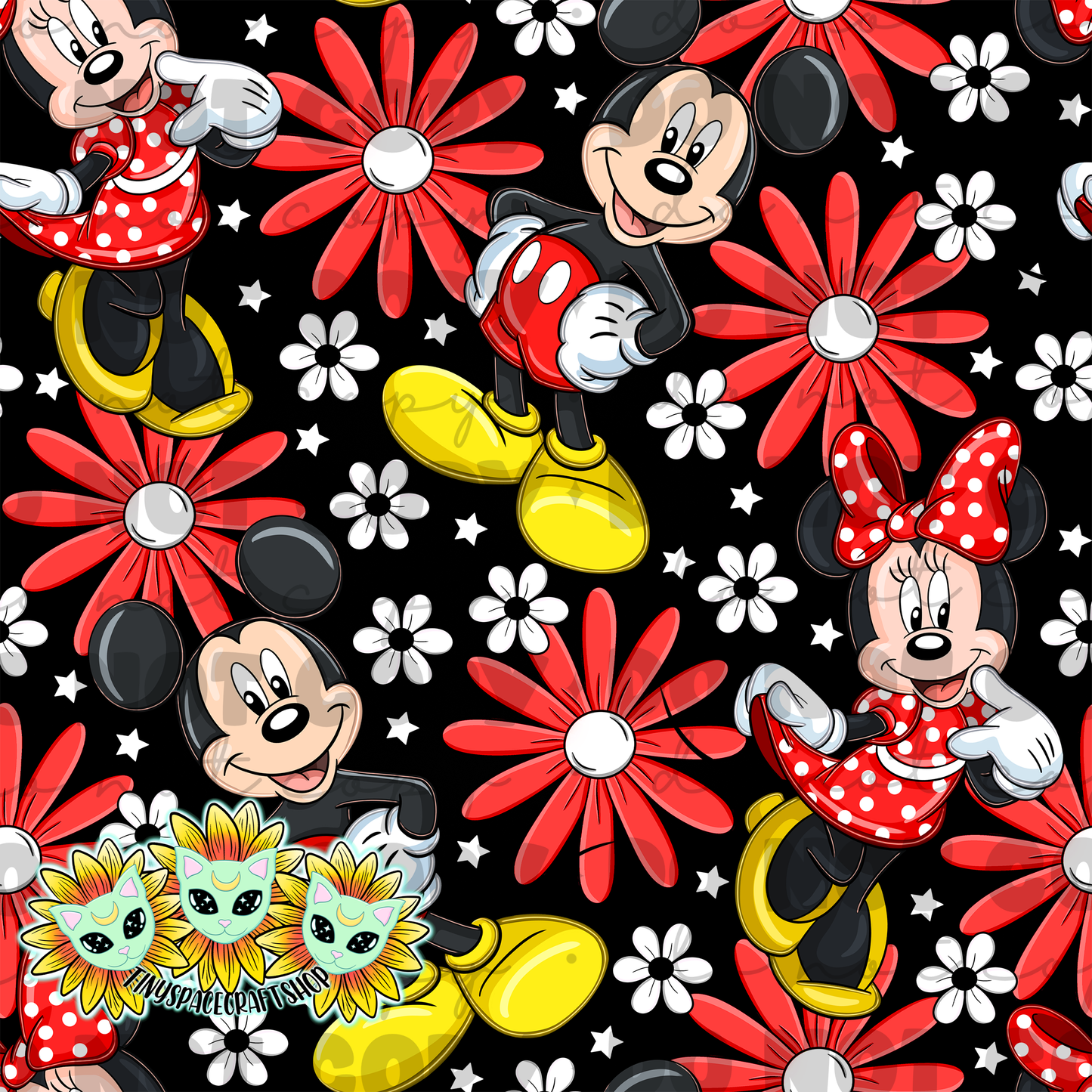 Floral mouse