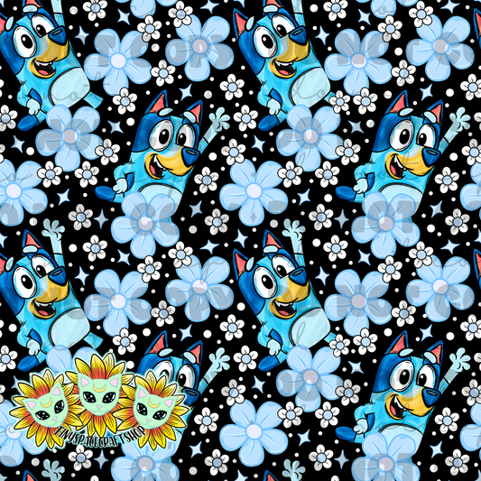 Floral blue
